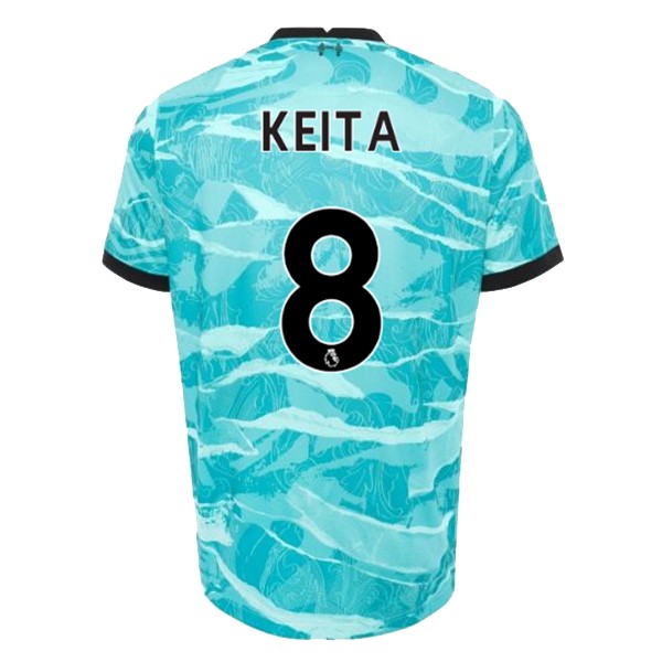 Camiseta Liverpool NO.8 Keita Segunda equipo 2020-2021 Azul